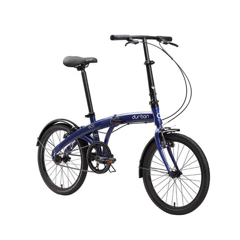 Bicicleta Dobrável Durban Aro 20 com Quadro de Aço Eco Azul