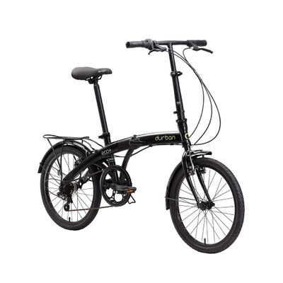 Bicicleta Dobrável Durban Aro 20” de 6 Velocidades Shimano e Quadro de Aço Eco+ Preto