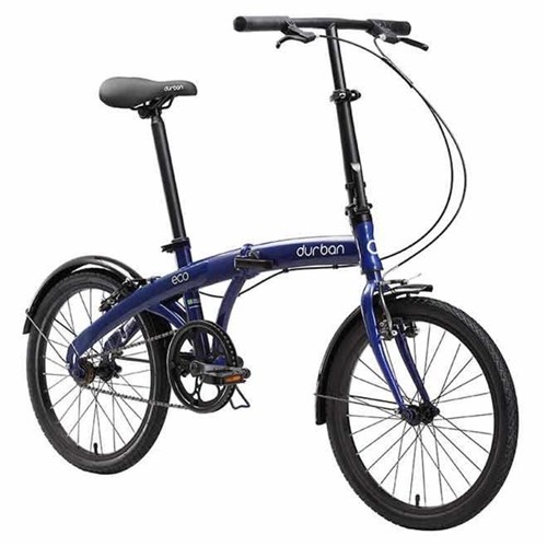 Bicicleta Dobrável Aro 20'' e 1 Marcha Azul - Durban Eco