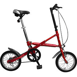 Bicicleta Dobrável Kombat Model City Aro 14" Vermelha