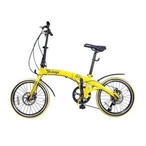 Bicicleta Dobrável Pliage Twodogs Amarela