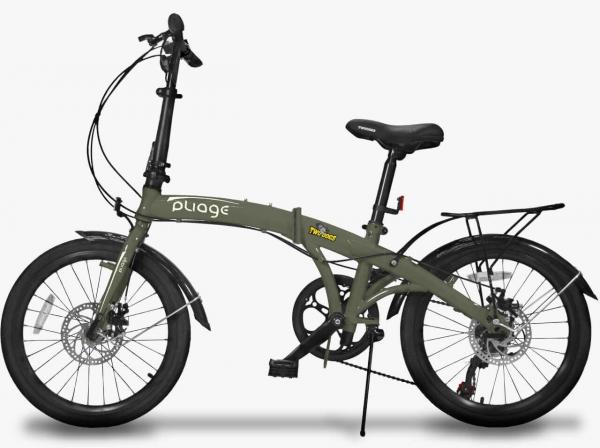 Bicicleta Dobrável Two Dogs Pliage Plus Verde Militar