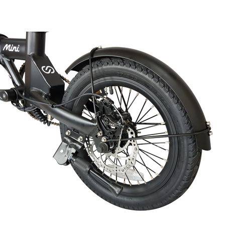 Bicicleta Elétrica Dobrável Skape Mini / 250w / Bateria de Litio / 14kg / Preta