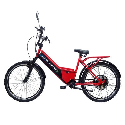 Bicicleta Elétrica Machine Motors Basic 800W 48V Vermelho