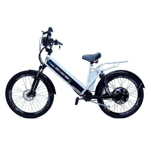 Tudo sobre 'Bicicleta Elétrica Machine Motors New Premium 800W 48V Branca'
