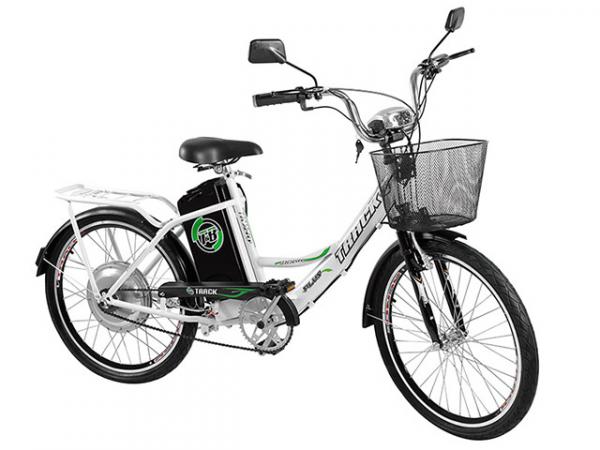 Bicicleta Elétrica TKX City Plus Track Bikes - Aro 24 Medidor de Bateria e Farol de Led