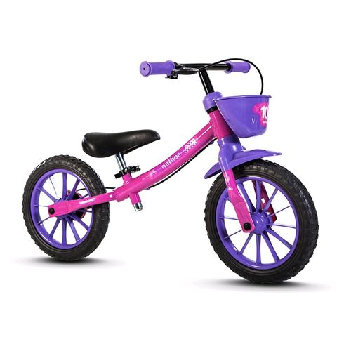 Tudo sobre 'Bicicleta Equilíbrio Infantil Balance S/ Pedal Menina Nathor'