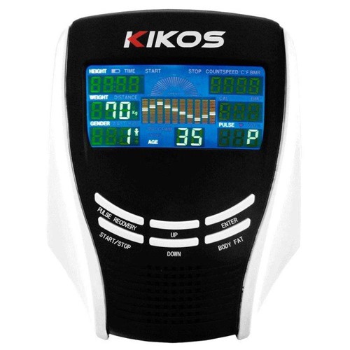 Bicicleta Ergométrica Kikos Kv8.7i Eletromagnético 12 Programas Sensor Cardíaco Preto