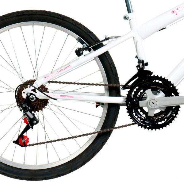 Bicicleta Fantasy 21 V Aro 24 Branco 21 Marchas - Mormaii