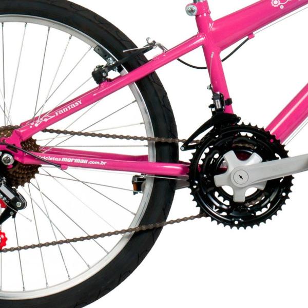 Bicicleta Fantasy 21 V Aro 24 Rosa 21 Marchas - Mormaii