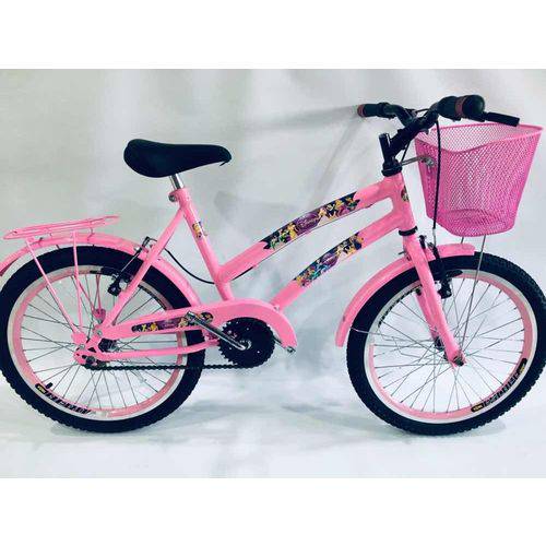 Bicicleta Feminina Ciça Aro 20 Infantil Route Bike Rosa