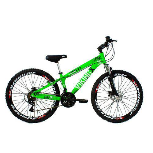 Bicicleta Freeride Aro 26 Freio a Disco 21 Velocidades Câmbios Shimano Verde Neon - Viking