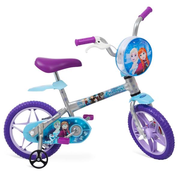 Bicicleta Frozen Disney Aro 12 Cinza Bandeirante - Bandeirante