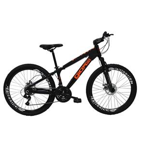 Bicicleta Frx Freeride Aro 26 Freio a Disco 21 Velocidades Câmbios Shimano Preto Laranja - Gios - Preto
