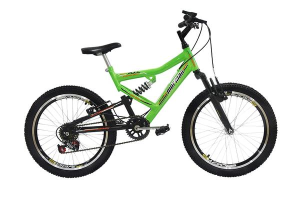Bicicleta Full FA240 6V Aro 20 Verde Neon - Mormaii