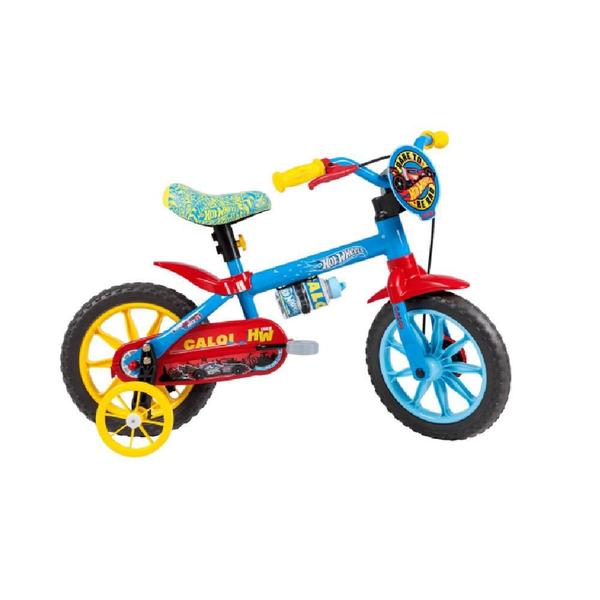 Bicicleta Hot Wheels Azul Aro 12 - Caloi