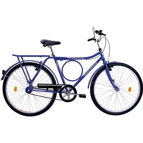Bicicleta Houston Aro 26 - Super Forte Vb Cargueira Azul