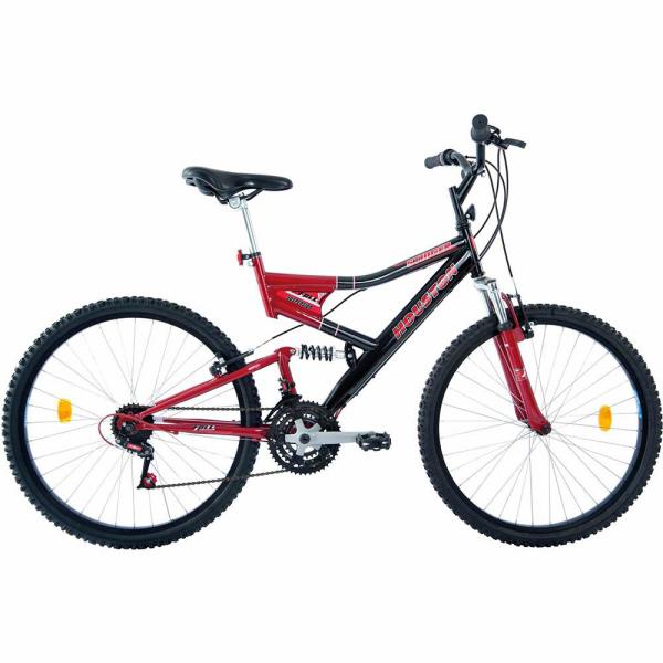 Bicicleta Houston Stinger Preto e Vermelho Aro 26