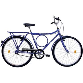 Bicicleta Houston Super Forte VB com Bagageiro, Azul Copa