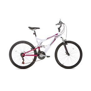 Bicicleta Houston Vivid Aro 26 Branco/Rosa