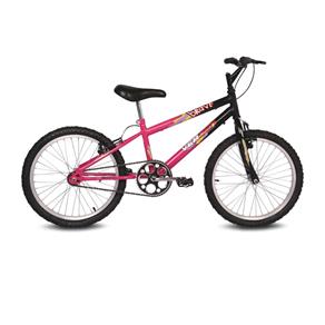 Bicicleta Infantil Aro 20 Brave Preto e Pink Verden Bikes