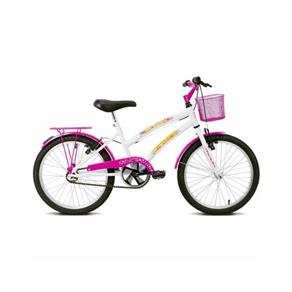 Bicicleta Infantil Aro 20 Breeze Branco/rosa