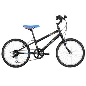 Bicicleta Infantil Aro 20 Caloi Hot Wheels Cideck com 7 Marchas - Preta