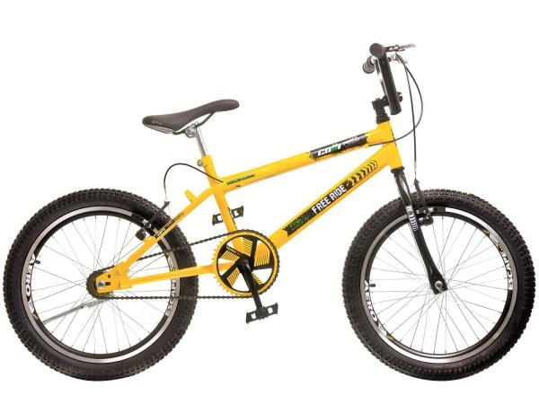 Tudo sobre 'Bicicleta Infantil Aro 20 Colli Bike - Cross Free Ride Amarelo Freio V-Brake'