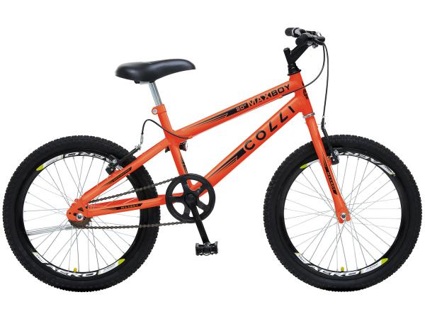 Tudo sobre 'Bicicleta Infantil Aro 20 Colli Bike Max Boy - Laranja Neon Freio V-break'