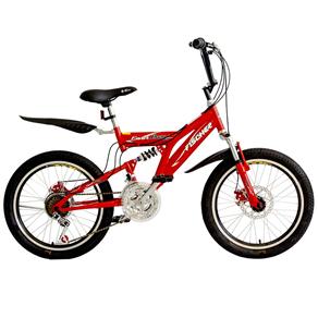 Bicicleta Infantil Aro 20 Fischer Fast Boy com 18 Marchas - Vermelha