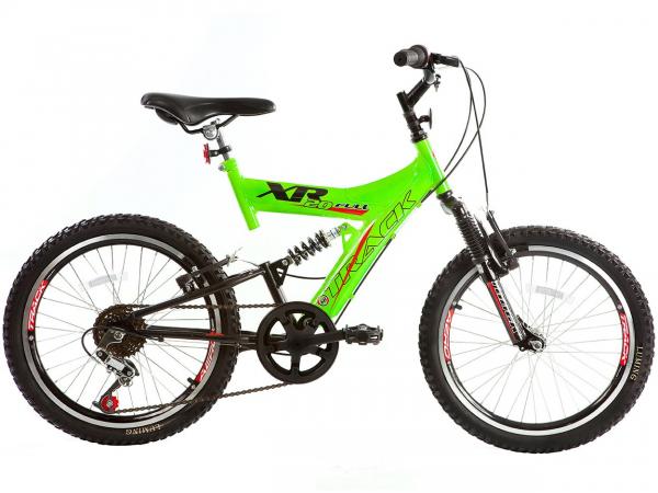 Bicicleta Infantil Aro 20 Track Bikes XR 20 VP - 6 Marchas Verde