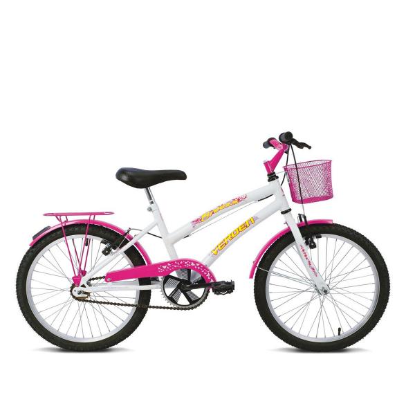 Bicicleta Infantil Aro 20 Verden Bikes Breeze - Branca e Pink