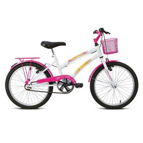 Bicicleta Infantil Aro 20 Verden Breeze - Branco e Pink