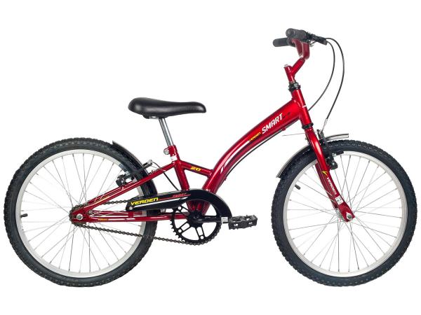 Bicicleta Infantil Aro 20 Verden Smart - Vermelha Freio V-Brake