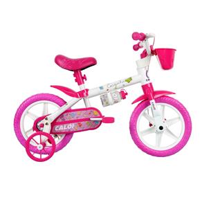 Bicicleta Infantil Aro 12 Caloi Cecizinha - Branca / Rosa