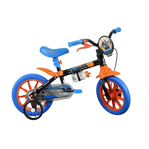 Bicicleta Infantil Aro 12 Caloi Hot Wheels Preta