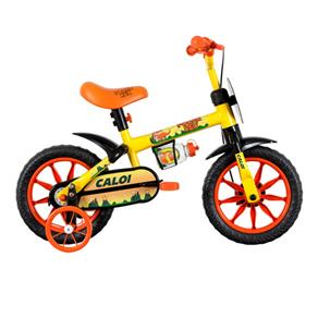 Bicicleta Infantil Aro 12 Caloi Power Rex - Amarela
