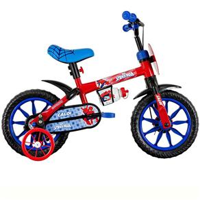 Bicicleta Infantil Aro 12 Caloi Spider Man - Vermelha / Azul