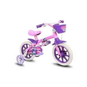 Bicicleta Infantil Aro 12 Cat - Nathor - Rosa/Roxa
