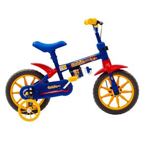 Bicicleta Infantil Aro 12 Fischer Ferinha - Azul/Amarela