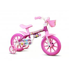 Bicicleta Infantil Aro 12 Flower - Rosa