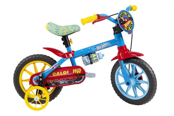 Bicicleta Infantil - Aro 12 - Hot Wheels - Azul - Caloi