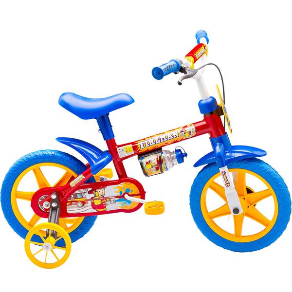 Bicicleta Infantil Aro 12 Nathor Fireman 7 Masculino