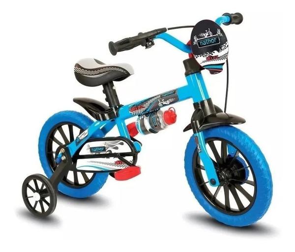 Bicicleta Infantil Aro 12 Veloz Azul/preta Nathor