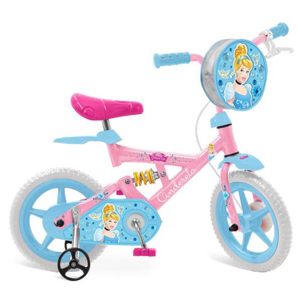 Bicicleta Infantil Aro 12 X-Bike Cinderela Rosa/Azul 2443 - Bandeirante - Bandeirante