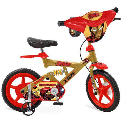 Tudo sobre 'Bicicleta Infantil Aro 12 X-Bike Vingadores Iron Man 2418 - Bandeirante'