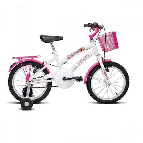 Bicicleta Infantil Aro 16 Breeze Branco e Pink - Verden Bike