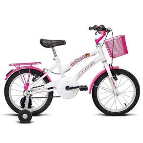 Bicicleta Infantil Aro 16 Breeze Verden - Branco/ Pink