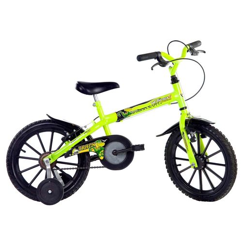 Bicicleta Infantil Aro 16 Dino Amarelo/neon - Track Bikes