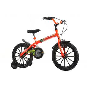 Bicicleta Infantil Aro 16 Dino Laranja Neon Masculina Track